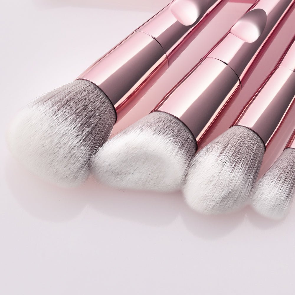 Rose Gold makeup brush set 10pcs - Lotshop.pk