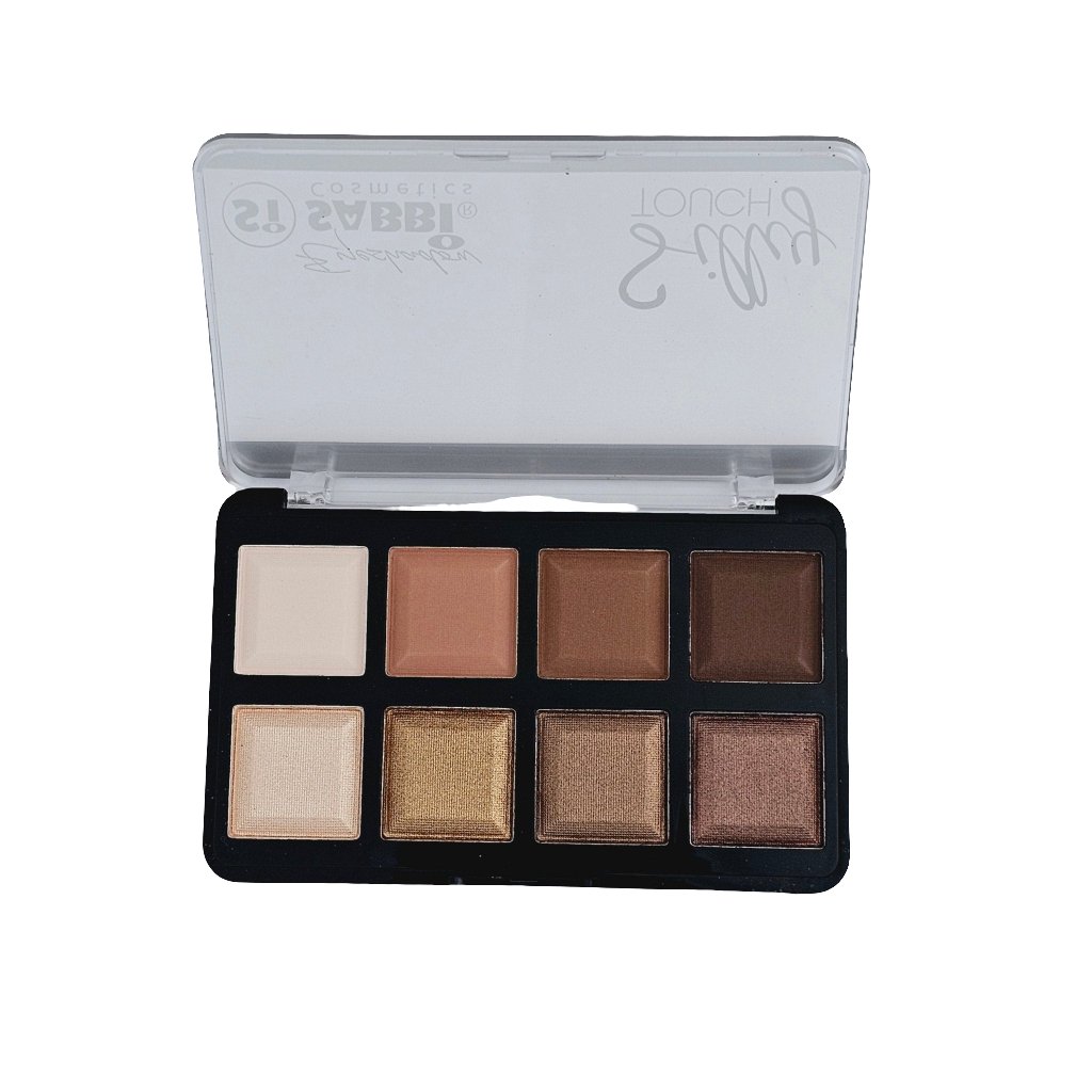 Sabbi Cosmetics Silky Touch Eyeshadow Palette – 8 Shades - Lotshop.pk