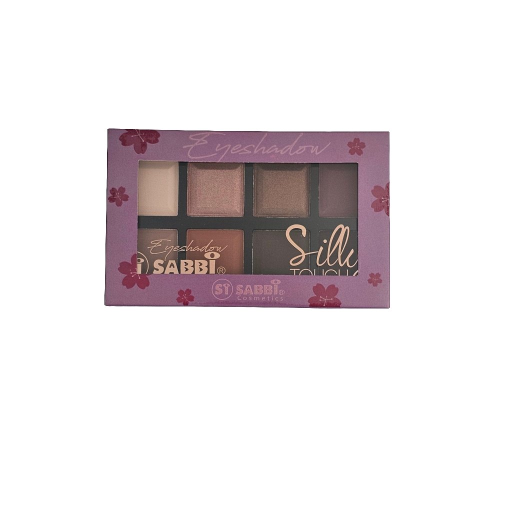 Sabbi Cosmetics Silky Touch Eyeshadow Palette – 8 Shades - Lotshop.pk