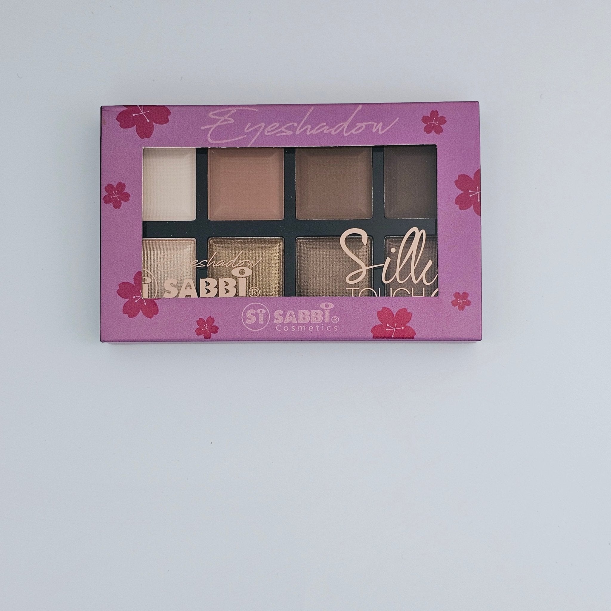 Sabbi Cosmetics Silky Touch Eyeshadow Palette – 8 Shades - Lotshop.pk