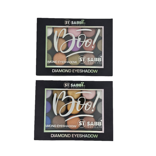 Sabbi Diamond Eyeshadow Palette - Vibrant Shimmer & Matte Shades - Lotshop.pk