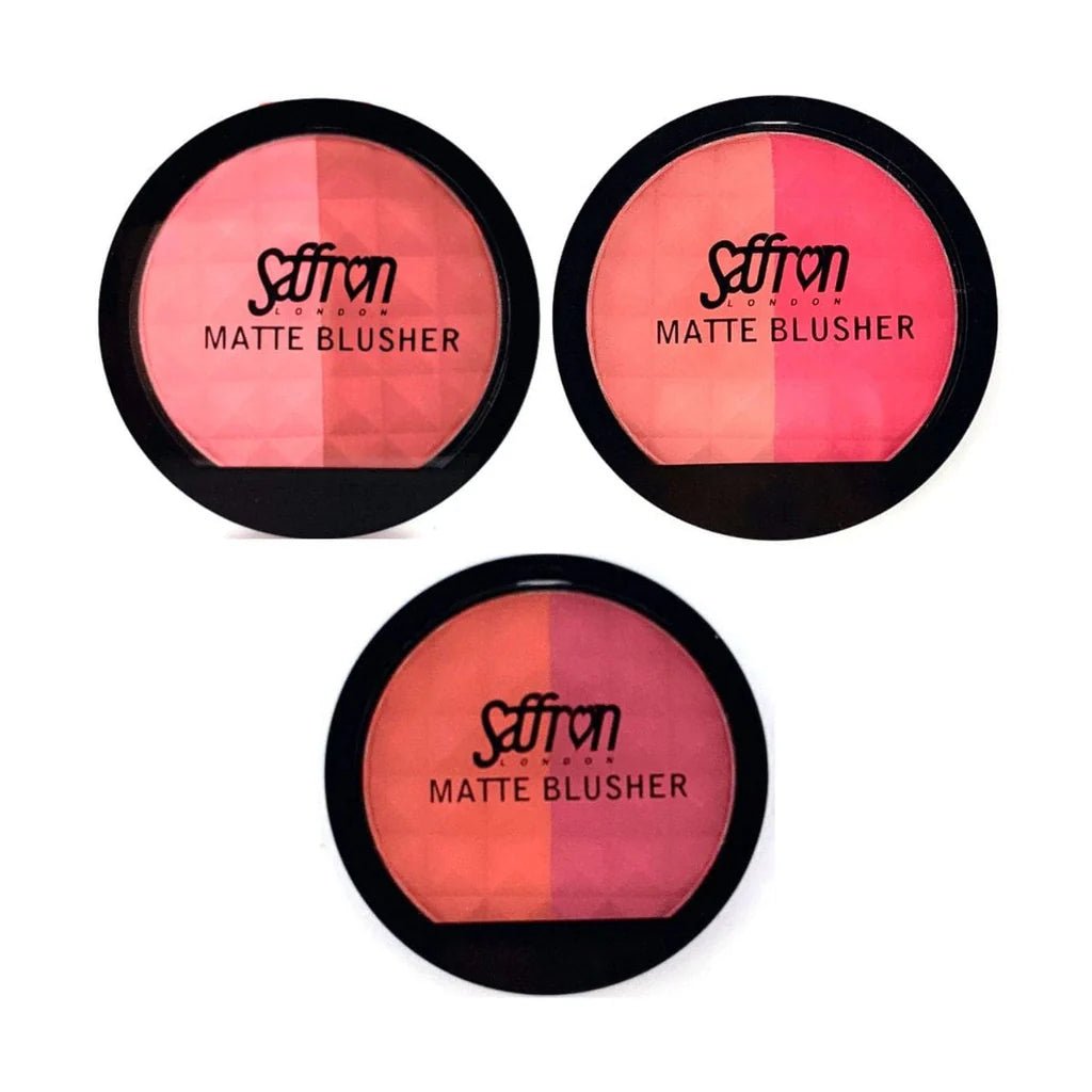 Saffron Matte Blusher Duo Pan – Perfect Natural Glow - Lotshop.pk