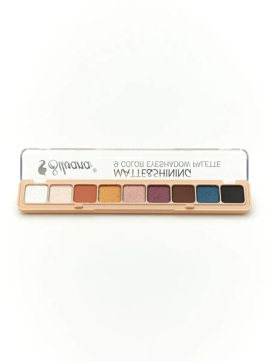 Silvana 9 - Color Eyeshadow Palette – Matte & Shimmer Perfection - Lotshop.pk