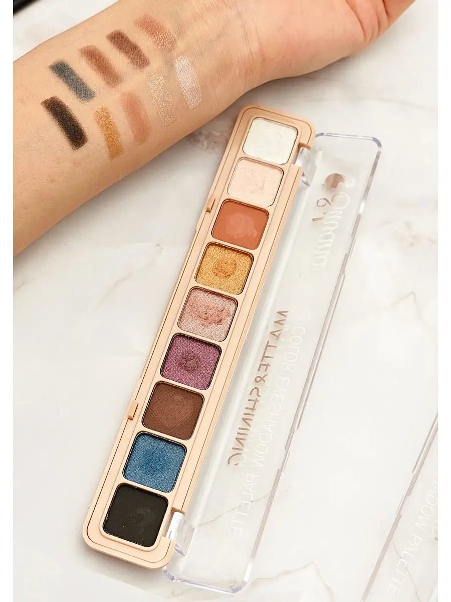 Silvana 9 - Color Eyeshadow Palette – Matte & Shimmer Perfection - Lotshop.pk