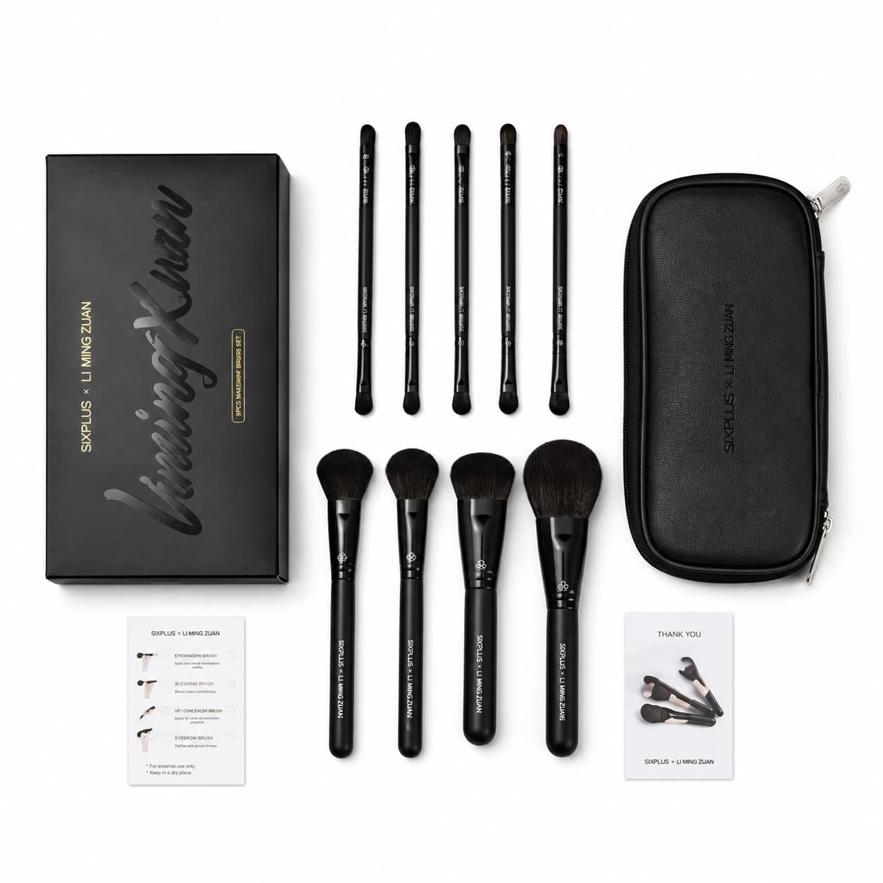 SIXPLUS × Li Ming Xuan 10-Piece Makeup Brush Set Buy Online Pakistan