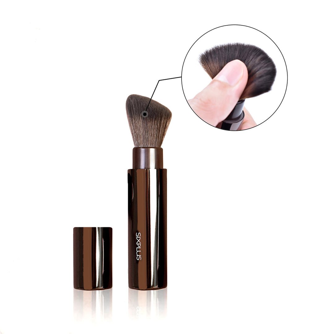 SIXPLUS Portable Retractable Powder, Blush & Foundation Brushes - Lotshop.pk