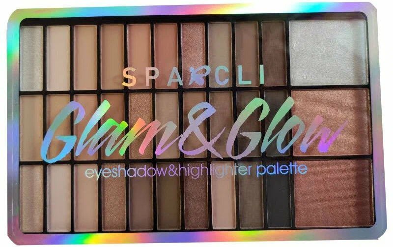 SPARCLI Glam&amp;Glow Eyeshadow &amp; Highlighter Palette – Ultimate Radiance - Lotshop.pk