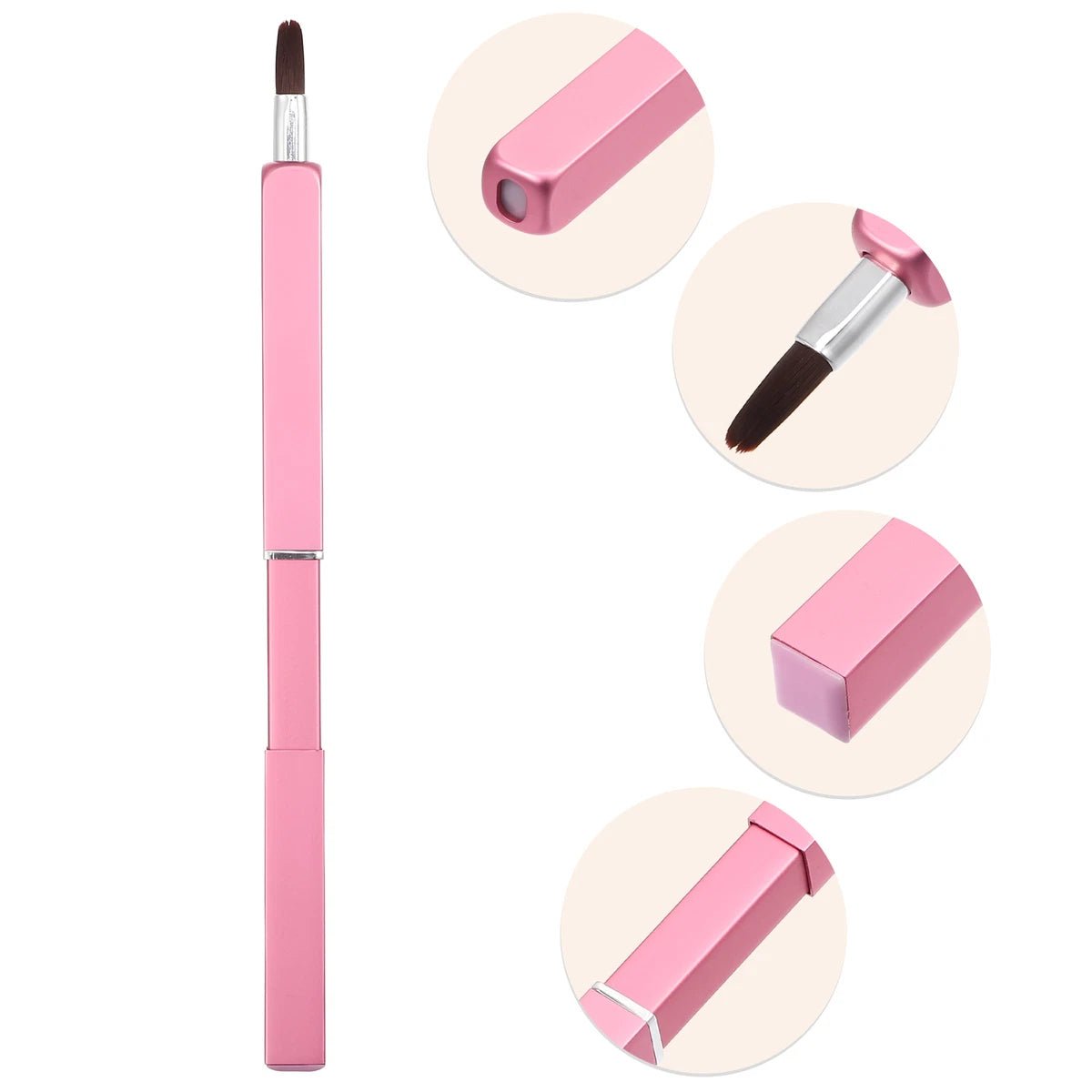 Square Long Rod Retractable Lip Brush – Precision Makeup Tool - Lotshop.pk