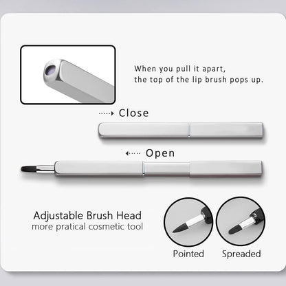 Square Long Rod Retractable Lip Brush – Precision Makeup Tool - Lotshop.pk