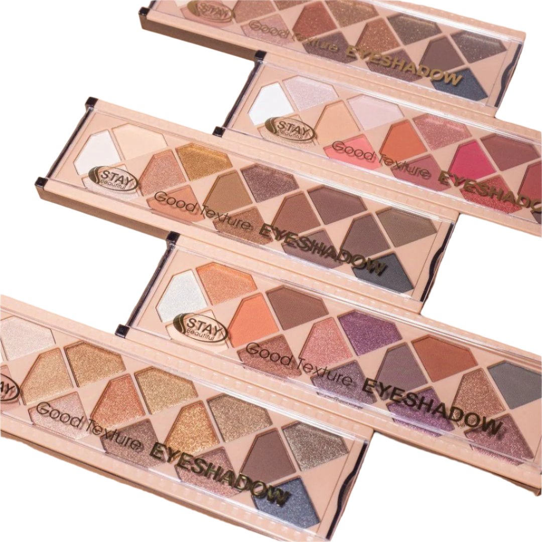 Stay Beautiful Good Texture 15 Colors Eyeshadow Palette – Vibrant Colors for Perfect Glam - Lotshop.pk