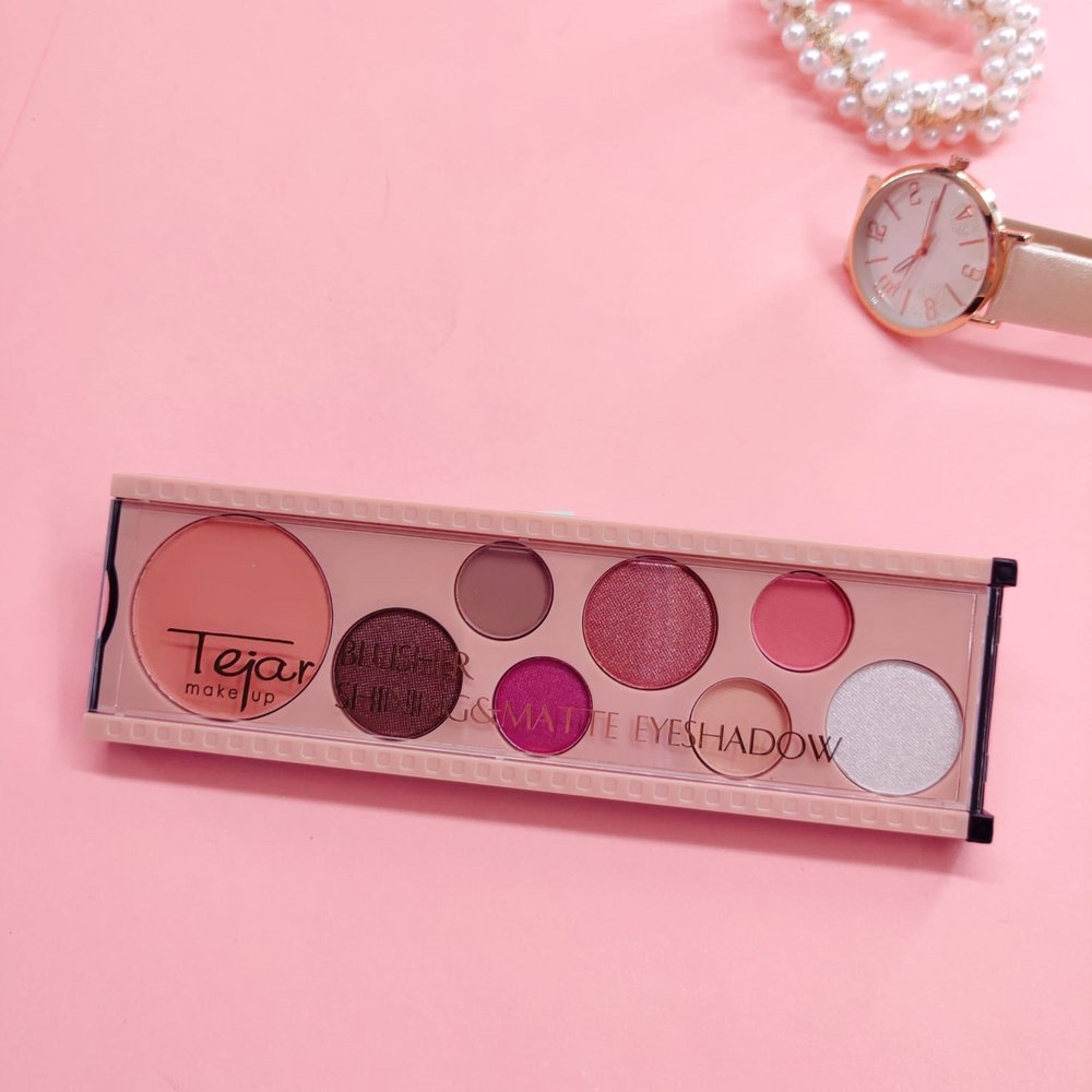 Tejar Blusher & Matte Eyeshadow Palette - Lotshop.pk