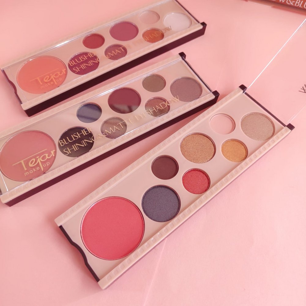 Tejar Blusher & Matte Eyeshadow Palette - Lotshop.pk