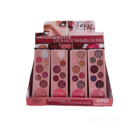 Tejar Blusher & Matte Eyeshadow Palette - Lotshop.pk