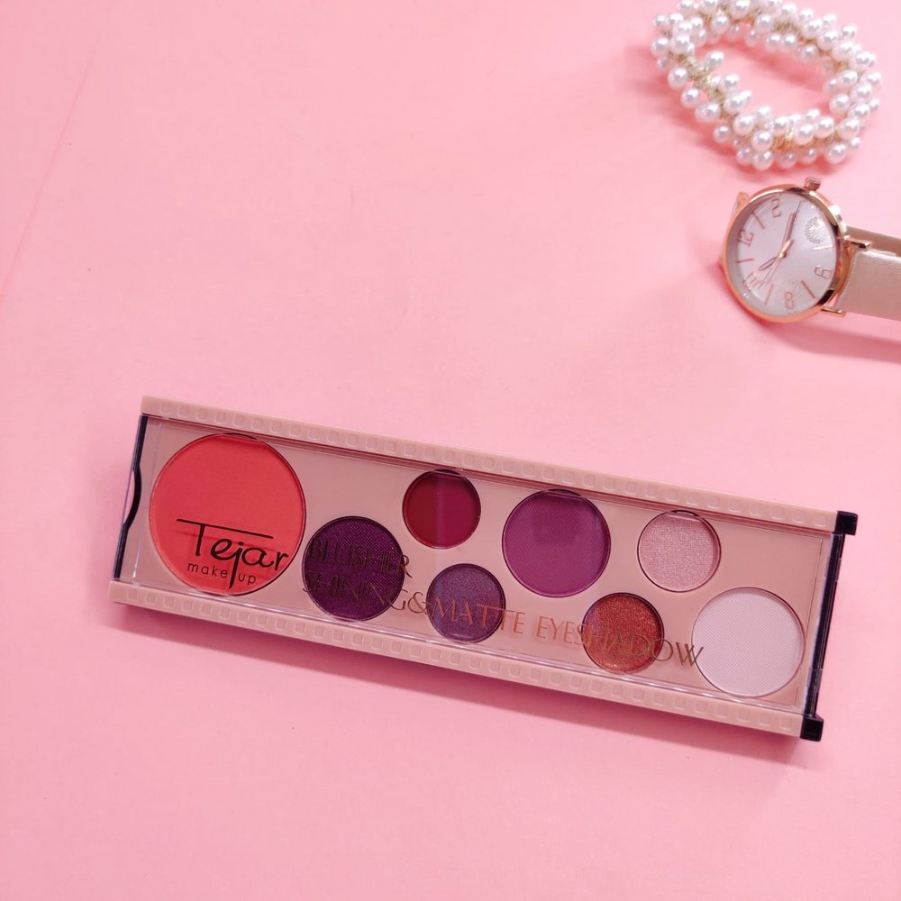 Tejar Blusher & Matte Eyeshadow Palette - Lotshop.pk