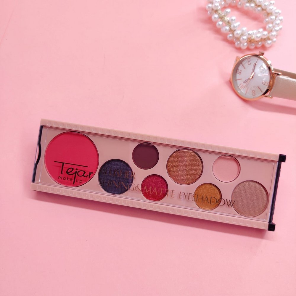 Tejar Blusher & Matte Eyeshadow Palette - Lotshop.pk