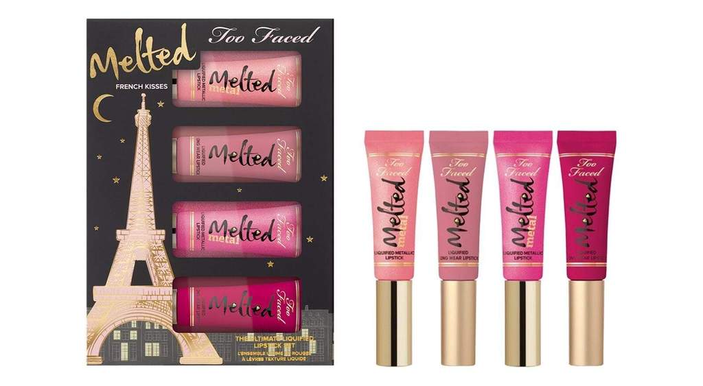 Too Faced French Kisses Melted Lipstick Set - Lotshop.pk