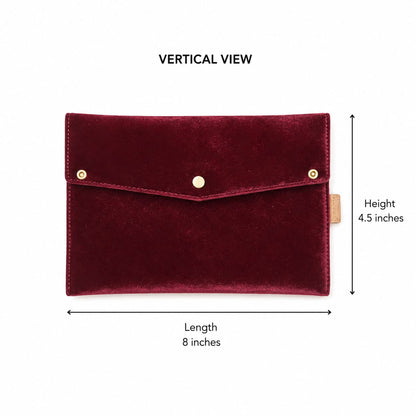 Velvet Luxe Makeup Brushes Pouch – Premium Velvet Cosmetic Organizer in Pakistan

