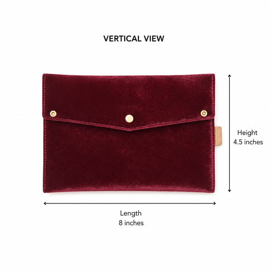Velvet Luxe Makeup Brushes Pouch – Premium Velvet Cosmetic Organizer in Pakistan

