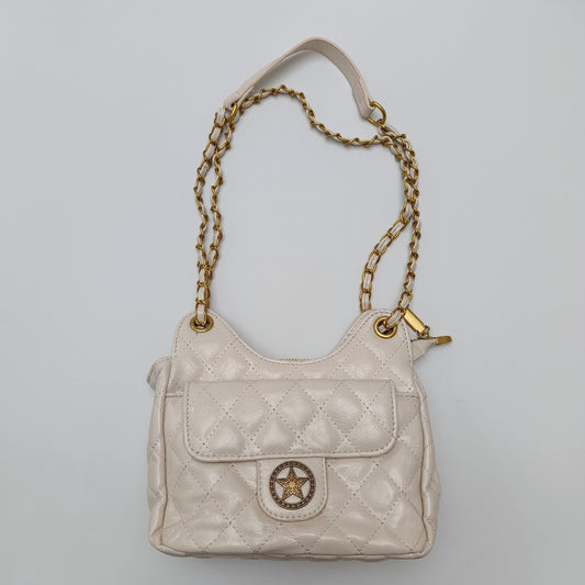 White Quilted Gold Chain Shoulder Bag – Luxury Crossbody Purse - 9001 - Lotshop.pk