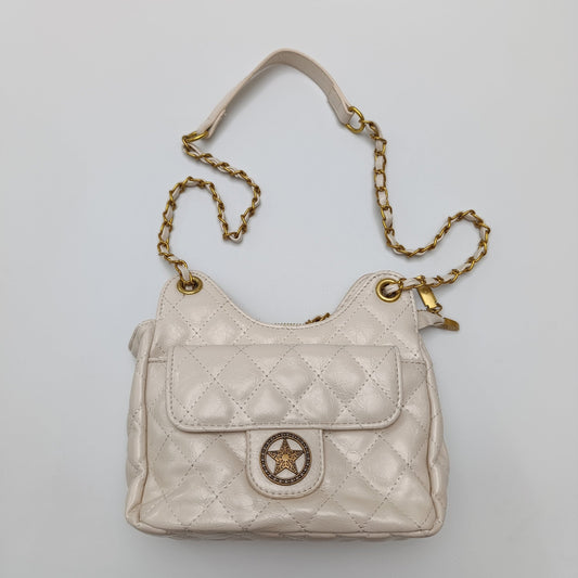 White Quilted Gold Chain Shoulder Bag – Luxury Crossbody Purse - 9001 - Lotshop.pk