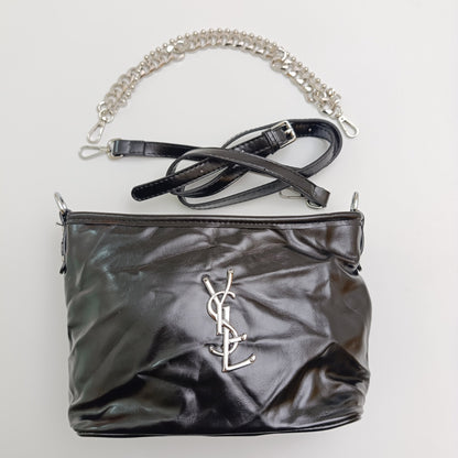 YSL - Inspired Chain Shoulder Bag – Premium Faux Leather, Dual Strap Design - 5646 - Lotshop.pk
