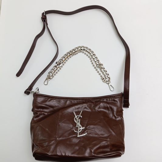 YSL - Inspired Chain Shoulder Bag – Premium Faux Leather, Dual Strap Design - 5646 - Lotshop.pk