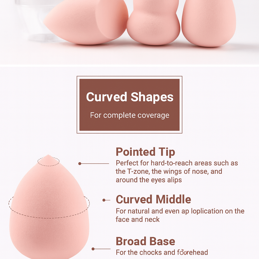 ZOREYA 3 - Piece Makeup Sponge Set – Premium Beauty Blenders for Flawless Finish | Lotshop.pk - Lotshop.pk